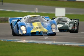 © Octane Photographic Ltd. 2012 Donington Historic Festival. “1000km” for pre-72 sports-racing cars, qualifying. Lola T70 - David Coplow/Martin Stretton. Digital Ref : 0319cb1d8579