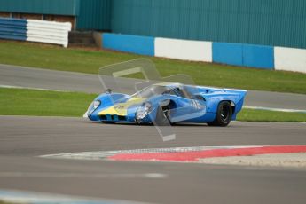 © Octane Photographic Ltd. 2012 Donington Historic Festival. “1000km” for pre-72 sports-racing cars, qualifying. Lola T70 - David Coplow/Martin Stretton. Digital Ref : 0319cb1d8663