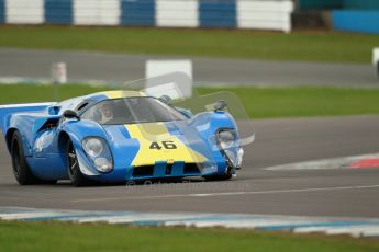 © Octane Photographic Ltd. 2012 Donington Historic Festival. “1000km” for pre-72 sports-racing cars, qualifying. Lola T70 - David Coplow/Martin Stretton. Digital Ref : 0319cb1d8664