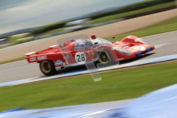 © Octane Photographic Ltd. 2012 Donington Historic Festival. “1000km” for pre-72 sports-racing cars, qualifying. Ferrari 512M - Paul Knapfield. Digital Ref : 0319cb7d0181