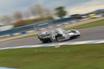 © Octane Photographic Ltd. 2012 Donington Historic Festival. “1000km” for pre-72 sports-racing cars, qualifying. Lola T70 Mk.3B - Jason Wright/Michael Gans. Digital Ref : 0319cb7d0195