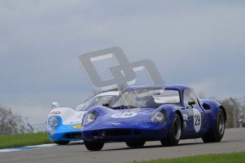 © Octane Photographic Ltd. 2012 Donington Historic Festival. “1000km” for pre-72 sports-racing cars, qualifying. Chevron B8 - Paul Ingram/Chris Chiles Jnr. Digital Ref : 0319lw7d9113