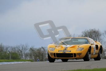 © Octane Photographic Ltd. 2012 Donington Historic Festival. “1000km” for pre-72 sports-racing cars, qualifying. Ford GT40 - Conrad Ulrich/Willie Green. Digital Ref : 0319lw7d9168