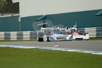 © Octane Photographic Ltd. 2012 Donington Historic Festival. HSCC Historic F2, qualifying. Chevron B42 - Grant Tromans and March 752 - David Wild. Digital Ref : 0315cb1d7626