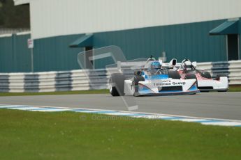 © Octane Photographic Ltd. 2012 Donington Historic Festival. HSCC Historic F2, qualifying. Chevron B42 - Grant Tromans and March 752 - David Wild. Digital Ref : 0315cb1d7627