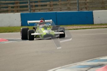 © Octane Photographic Ltd. 2012 Donington Historic Festival. HSCC Historic F2, qualifying. Brabham BT30 - Ian Gray. Digital Ref : 0315cb1d7730