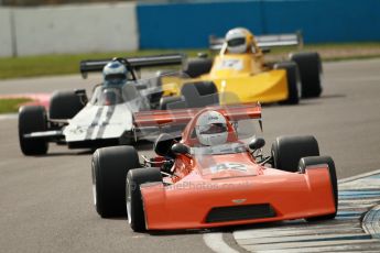 © Octane Photographic Ltd. 2012 Donington Historic Festival. HSCC Historic F2, qualifying. Chevron B25 - David Gathercole. Digital Ref : 0315cb1d7739