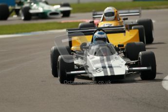 © Octane Photographic Ltd. 2012 Donington Historic Festival. HSCC Historic F2, qualifying. Lola T240 - Tim Barrington. Digital Ref : 0315cb1d7741