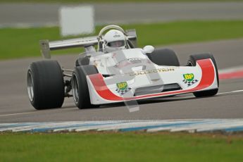 © Octane Photographic Ltd. 2012 Donington Historic Festival. HSCC Historic F2, qualifying. Chris Sharples - Chevron B29. Digital Ref : 0315cb1d8042