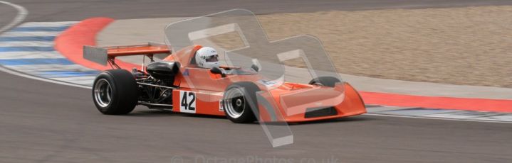 © Octane Photographic Ltd. 2012 Donington Historic Festival. HSCC Historic F2, qualifying. Chevron B25 - David Gathercole. Digital Ref : 0315lw7d8016