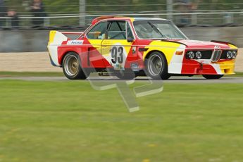© Octane Photographic Ltd. 2012 Donington Historic Festival. JD Classics Challenge for 66 to 85 touring cars, qualifying. BMW 3.0SCL - Andrew Smith/John Young. Digital Ref : 0318cb1d8237