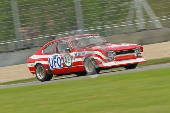 © Octane Photographic Ltd. 2012 Donington Historic Festival. JD Classics Challenge for 66 to 85 touring cars, qualifying. Ford Capri - Tom Pochciol. Digital Ref : 0318cb1d8251
