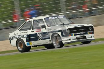 © Octane Photographic Ltd. 2012 Donington Historic Festival. JD Classics Challenge for 66 to 85 touring cars, qualifying. Ford Escort RS1800 - Mark Wright/Dave Coyne. Digital Ref : 0318cb1d8265