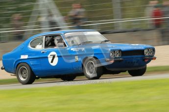 © Octane Photographic Ltd. 2012 Donington Historic Festival. JD Classics Challenge for 66 to 85 touring cars, qualifying. Ford Capri - Denis Welch/Mike Freeman. Digital Ref : 0318cb1d8273