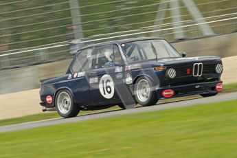 © Octane Photographic Ltd. 2012 Donington Historic Festival. JD Classics Challenge for 66 to 85 touring cars, qualifying. BMW 2002 - Alan Tice/Chris Conoley. Digital Ref : 0318cb1d8283