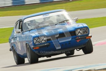 © Octane Photographic Ltd. 2012 Donington Historic Festival. JD Classics Challenge for 66 to 85 touring cars, qualifying. Ford Capri - Denis Welch/Mike Freeman. Digital Ref : 0318cb1d8301