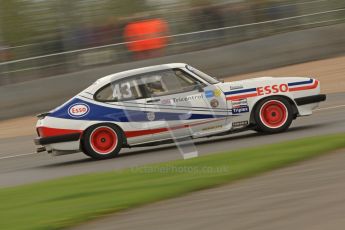 © Octane Photographic Ltd. 2012 Donington Historic Festival. JD Classics Challenge for 66 to 85 touring cars, qualifying. Ford Capri - Paul Pochciol. Digital Ref : 0318cb7d0080