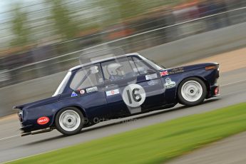 © Octane Photographic Ltd. 2012 Donington Historic Festival. JD Classics Challenge for 66 to 85 touring cars, qualifying. BMW 2002 - Alan Tice/Chris Conoley. Digital Ref : 0318cb7d0108