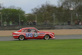 © Octane Photographic Ltd. 2012 Donington Historic Festival. JD Classics Challenge for 66 to 85 touring cars, qualifying. Ford Capri - Tom Pochciol. Digital Ref : 0318lw7d8635