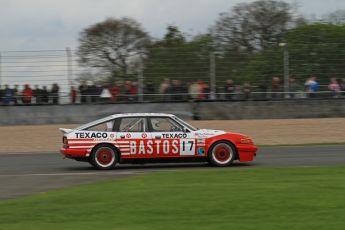 © Octane Photographic Ltd. 2012 Donington Historic Festival. JD Classics Challenge for 66 to 85 touring cars, qualifying. Rover SD1 - Chris Williams/Charlie Williams. Digital Ref : 0318lw7d8780