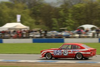 © Octane Photographic Ltd. 2012 Donington Historic Festival. JD Classics Challenge for 66 to 85 touring cars, qualifying. Ford Capri - Tom Pochciol. Digital Ref : 0318lw7d8891