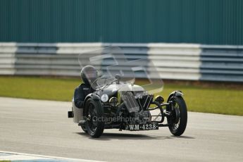 © Octane Photographic Ltd. 2012 Donington Historic Festival. “Mad Jack” for pre-war sportscars, qualifying. Morgan Super Aero - Sue Darbyshire/Gary Caroline. Digital Ref : 0314cb1d7419