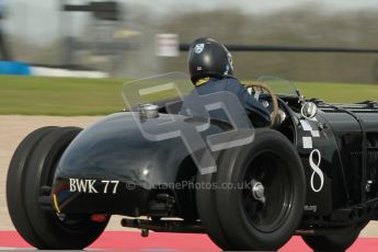 © Octane Photographic Ltd. 2012 Donington Historic Festival. “Mad Jack” for pre-war sportscars, qualifying. 5th May 2012, Jaguar SS100 - Tom McWhirter. Digital Ref : 0314cb1d7540