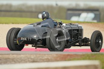 © Octane Photographic Ltd. 2012 Donington Historic Festival. “Mad Jack” for pre-war sportscars, qualifying. 5th May 2012, Jaguar SS100 - Tom McWhirter. Digital Ref : 0314cb1d7593
