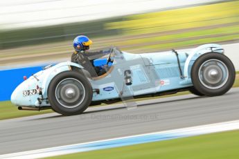 © Octane Photographic Ltd. 2012 Donington Historic Festival. “Mad Jack” for pre-war sportscars, qualifying. Talbot Lago T150 - Sam Stretton/John Guyatt. Digital Ref : 0314cb7d9686