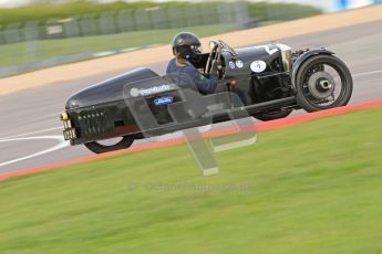 © Octane Photographic Ltd. 2012 Donington Historic Festival. “Mad Jack” for pre-war sportscars, qualifying. Morgan Super Aero - Sue Darbyshire/Gary Caroline. Digital Ref : 0314cb7d9728