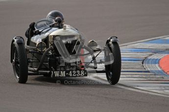 © Octane Photographic Ltd. 2012 Donington Historic Festival. “Mad Jack” for pre-war sportscars, qualifying. Morgan Super Aero - Sue Darbyshire/Gary Caroline. Digital Ref : 0314lw7d7075