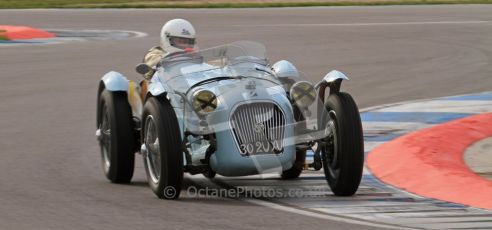© Octane Photographic Ltd. 2012 Donington Historic Festival. “Mad Jack” for pre-war sportscars, qualifying. Talbot Lago T150 - Sam Stretton/John Guyatt. Digital Ref : 0314lw7d7176