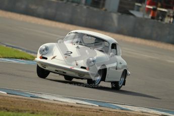 © Octane Photographic Ltd. 2012 Donington Historic Festival. Pre-63 GT, qualifying. Porsche 356 Carrera 2 GT - Carlo Vogele. Digital Ref : 0322cb1d9270