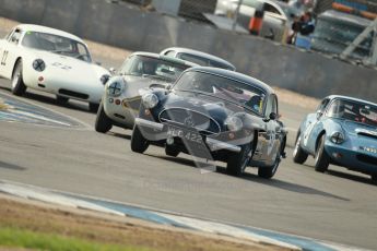 © Octane Photographic Ltd. 2012 Donington Historic Festival. Pre-63 GT, qualifying. Jensen 541R - Malcolm Verey, Denis Welch. Digital Ref : 0322cb1d9282