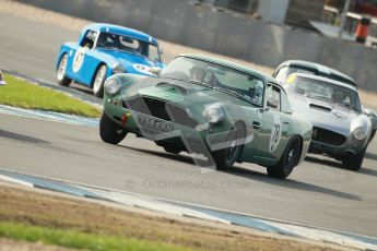 © Octane Photographic Ltd. 2012 Donington Historic Festival. Pre-63 GT, qualifying. Aston Martin DB4 - Robert Rawe. Digital Ref : 0322cb1d9288