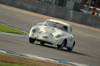 © Octane Photographic Ltd. 2012 Donington Historic Festival. Pre-63 GT, qualifying. Porsche 356 - Michael Burtt, Paul Howells. Digital Ref : 0322cb1d9314