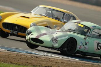 © Octane Photographic Ltd. 2012 Donington Historic Festival. Pre-63 GT, qualifying. Ferrari 250SWB - Jackie Oliver, Gary Pearson. Digital Ref : 0322cb1d9336