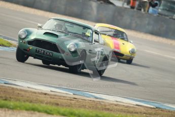 © Octane Photographic Ltd. 2012 Donington Historic Festival. Pre-63 GT, qualifying. Aston Martin DB4 - Robert Rawe. Digital Ref : 0322cb1d9355