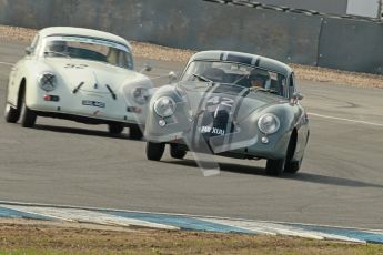 © Octane Photographic Ltd. 2012 Donington Historic Festival. Pre-63 GT, qualifying. Porsche 356 pre-A coupe, Maxted Page. Digital Ref : 0322cb1d9370