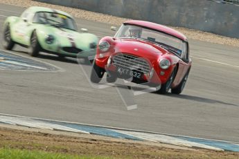 © Octane Photographic Ltd. 2012 Donington Historic Festival. Pre-63 GT, qualifying. AC Ace Bristol - Cussons. Digital Ref : 0322cb1d9376