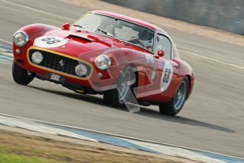 © Octane Photographic Ltd. 2012 Donington Historic Festival. Pre-63 GT, qualifying. Ferrari 250SWB - Clive Joy, Kilian Konig.  Digital Ref : 0322cb1d9385