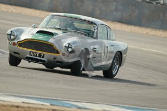 © Octane Photographic Ltd. 2012 Donington Historic Festival. Pre-63 GT, qualifying. Aston Martin DB4 - Nick Naismith. Digital Ref : 0322cb1d9438