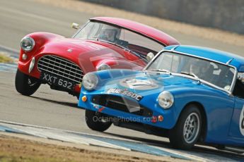 © Octane Photographic Ltd. 2012 Donington Historic Festival. Pre-63 GT, qualifying. AC Ace Bristol - Cussons. Digital Ref : 0322cb1d9507