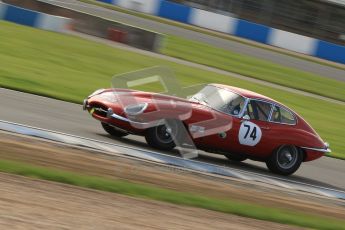 © Octane Photographic Ltd. 2012 Donington Historic Festival. Pre-63 GT, qualifying. Jaguar E-type - Chris Phillips. Digital Ref : 0322cb7d0366