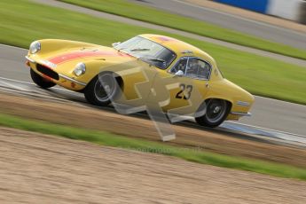 © Octane Photographic Ltd. 2012 Donington Historic Festival. Pre-63 GT, qualifying. Lotus Elite - Peter Stohrmann, Wolfgang Molitor. Digital Ref : 0322cb7d0379