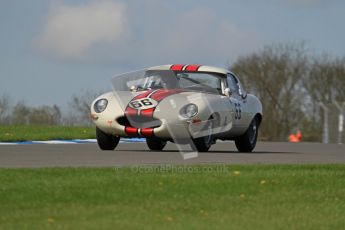 © Octane Photographic Ltd. 2012 Donington Historic Festival. Pre-63 GT, qualifying. Jaguar E-type - McCaig, Wood. Digital Ref : 0322lw7d0169