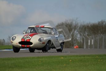 © Octane Photographic Ltd. 2012 Donington Historic Festival. Pre-63 GT, qualifying. Jaguar E-type - McCaig, Wood. Digital Ref : 0322lw7d0229