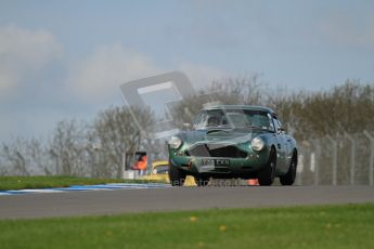© Octane Photographic Ltd. 2012 Donington Historic Festival. Pre-63 GT, qualifying. Aston Martin DB4 - Robert Rawe. Digital Ref : 0322lw7d0257