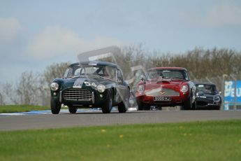 © Octane Photographic Ltd. 2012 Donington Historic Festival. Pre-63 GT, qualifying. AC Ace - Mark Knopfler, Alain de Cadenet. Digital Ref : 0322lw7d0265