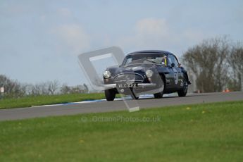 © Octane Photographic Ltd. 2012 Donington Historic Festival. Pre-63 GT, qualifying. Jensen 541R - Malcolm Verey, Denis Welch. Digital Ref : 0322lw7d0294